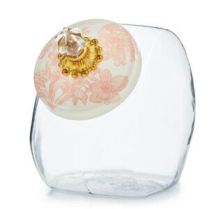 MacKenzie-Childs Rosy English Garden Sweets Jar — Large Tilt-Top -1 Gallon